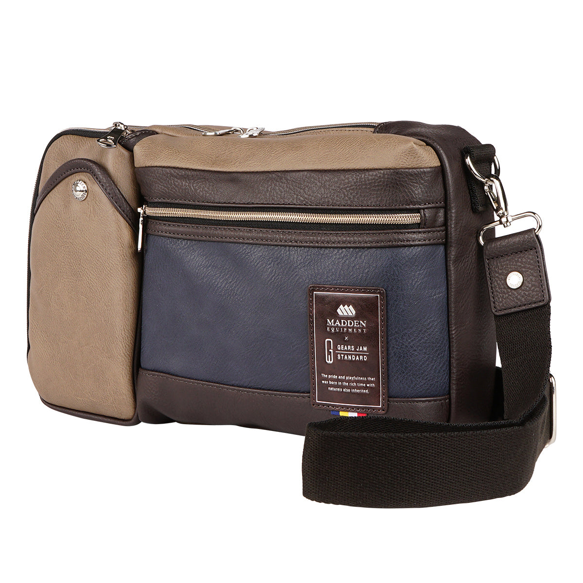 【完売早い者勝ち】メルタム x PACKING 3WAY コラボバッグ MADDENxGear's JAM コラボ 3WAYショルダーバッグ キャメル